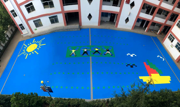 STL斯坦利悬浮拼装地板可以用在幼儿园、小学、中学、大学的运动场地